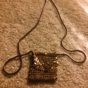 Woman long purse necklace
